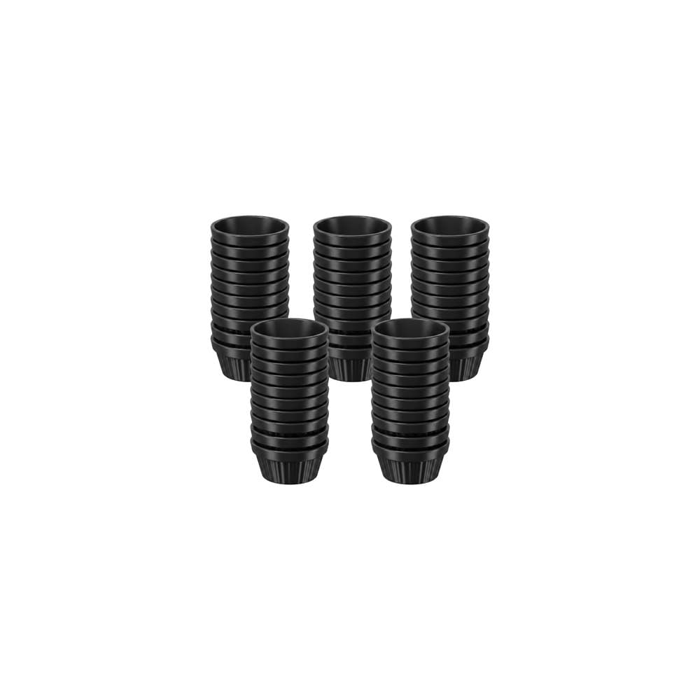 Kit 50 Ramekins Coza Uno 30ml Preto